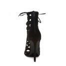 Incaltaminte Femei Forever21 Caged Faux Suede Heels Black