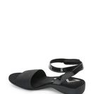 Incaltaminte Femei AK Anne Klein Black Kalene Open Toe Ankle Strap Demi Wedge Sandals Black