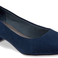 Trotters Lola Navy Suede