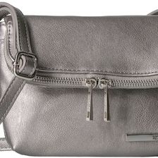 Kenneth Cole Reaction Wooster Street Foldover Crossbody Silver