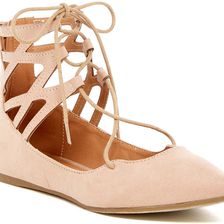 LILIANA Mila Pointed Flat NUDE