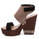 Incaltaminte Femei Charles David Teisha Sandal TaupeBlack