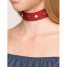 Bijuterii Femei CheapChic Diamond Suede Choker WineBurgundy