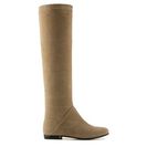 Incaltaminte Femei Giuseppe Zanotti Giuseppe Zaniotti Suede Round Toe Boot Beige