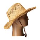 Accesorii Femei San Diego Hat Company RHC1076 Cowboy Hat with Frayed Edge Natural