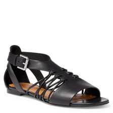Ralph Lauren Jade Leather Sandal Black