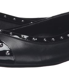 Vaneli Saxe Black Nappa/Black Patent