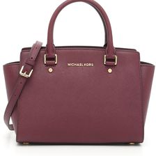 Michael Kors Selma Satchel Bag MERLOT