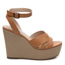 Incaltaminte Femei Steve Madden Orlena Wedge Sandal Tan