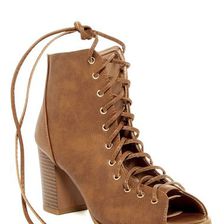 Incaltaminte Femei Top Guy Palm Lace-Up Bootie Tan
