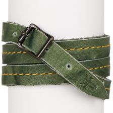 Frye Campus Wrap Leather Cuff OLIVE