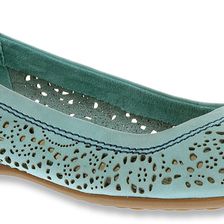 Hush Puppies Charee Callies Teal Perfed Nubuck