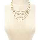 Bijuterii Femei Forever21 Layered Bead Necklace Ivory