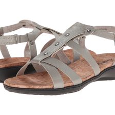 Trotters Galen Pewter Metallic Soft Tumbled Leather