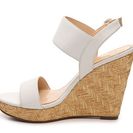 Incaltaminte Femei Jessica Simpson Jeisha Leather Wedge Sandal White