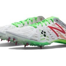 Incaltaminte Femei New Balance Womens MD800v3 Spike White with Lime Race Red