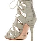 Incaltaminte Femei Schutz Nadia Snake Embossed Sandal CIMENT
