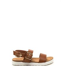Incaltaminte Femei CheapChic All Day Event Strappy Flatform Sandals Whisky