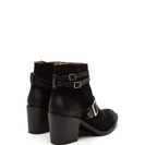 Incaltaminte Femei CheapChic Cut It Chunky Faux Suede Booties Black