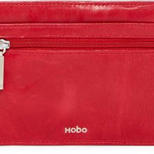 Hobo Euro Slide Leather Card Holder GARNET