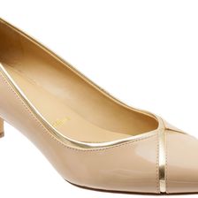 Trotters Kelsey Nude/Gold Patent