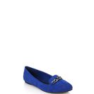 Incaltaminte Femei Forever21 Faux Suede Chain Loafers Bright cobalt
