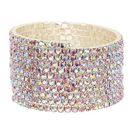 Bijuterii Femei Natasha Accessories Crystal Coil Bracelet PURPLE AB