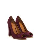 Incaltaminte Femei CheapChic Chic Date Chunky Peep-toe Heels Burgundy