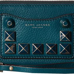 Marc Jacobs Recruit Chipped Studs Zip Phone Wristlet Teal