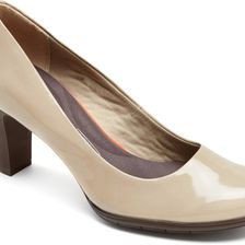 Rockport Total Motion Pump 75mm Doeskin Patent