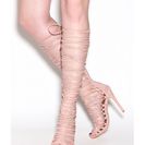 Incaltaminte Femei CheapChic Lace-up 2 Win Gladiator Sandals Blush