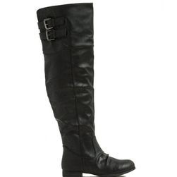 Incaltaminte Femei CheapChic Double Exposure Faux Leather Boots Black