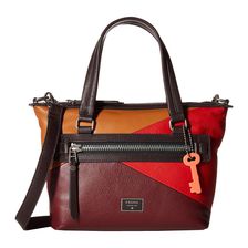 Fossil Dawson Satchel Red Multi