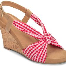 Aerosoles Plush Pillow Red White Combo