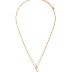 Bijuterii Femei Forever21 Layered Crescent Charm Necklace Goldclear