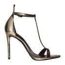 Incaltaminte Femei Rachel Zoe Tee Dark Pewter Metallic Snake