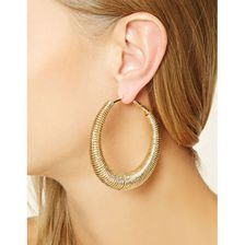 Bijuterii Femei Forever21 Spiral Hoop Earrings Gold
