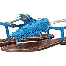 Incaltaminte Femei Sam Edelman Gela Malibu Blue Kid Suede Leather