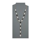 Bijuterii Femei GUESS Triangle and Round Stone Y Necklace GoldCrystalJet