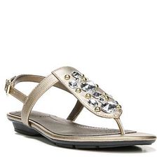 Incaltaminte Femei LifeStride Envy Flat Sandal Gold Metallic