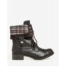 Incaltaminte Femei CheapChic Cabin Life Combat Boot Black