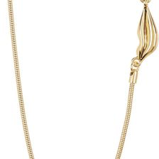Diane von Furstenberg Lana Mini Lip Necklace GOLD