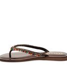 Incaltaminte Femei Italian Shoemakers Bead Flat Sandal Dark Brown