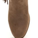 Incaltaminte Femei CheapChic Fringe Fandom Faux Suede Booties Taupe