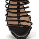 Incaltaminte Femei CheapChic Irresistible Caged Faux Leather Heels Black