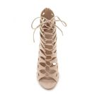 Incaltaminte Femei Forever21 Caged Faux Suede Heels Blush