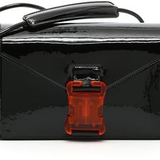 Christopher Kane Classic Shoulder Bag BLACK ORANGE