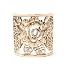 Bijuterii Femei Forever21 Floral Filigree Cuff Antique gold