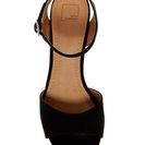 Incaltaminte Femei 14th Union Lyric Wedge Sandal BLACK FAUX SUEDE