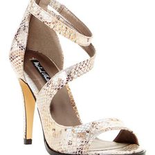 Incaltaminte Femei Michael Antonio Joyd Snake High Heel Sandal Natural
